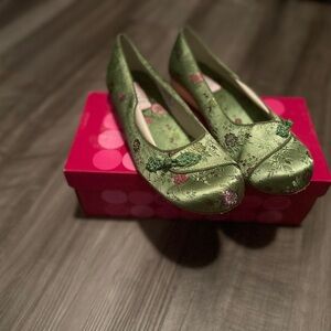 Sugar Green Floral Women's Flats